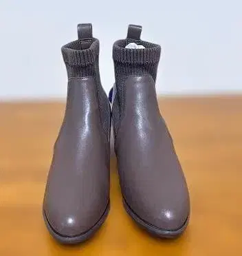 PLST 타라쿠 슈즈 니트 콤비 숏부츠