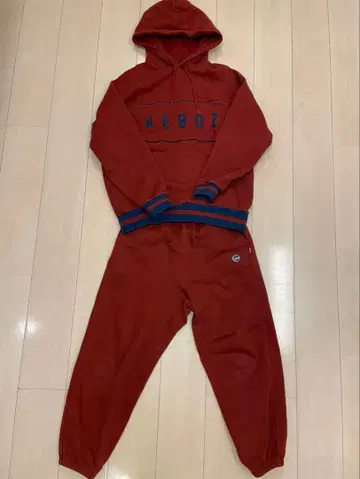 KEBOZ 크림슨 헤비 웨이트 후드티 셋업 s