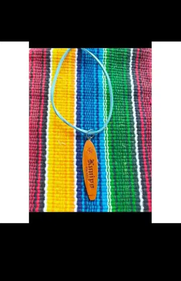 하와이 코아 우드 서핑보드형 펜던트