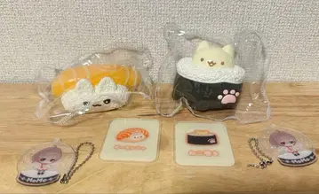 momo 스퀴즈 초밥 시리즈 연어냥 고양이김밥 2세트