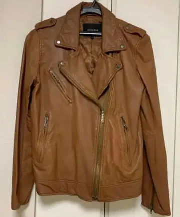 [ 새상품급 ] 로즈버드 램 가죽 미형 라이더 자켓