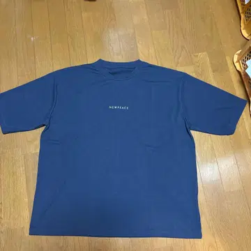 남성용 L 사이즈 NEWPEACE 리커버리 의류 수면 반팔 네이비