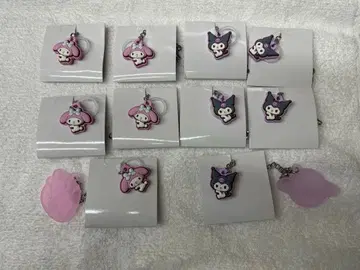 산리오 캐릭터즈 더블 참 마이멜로디 & 쿠로미 set