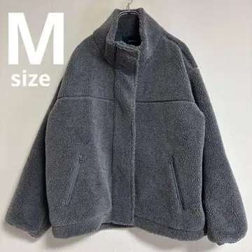 프레임워크 여성용 울 보아 스탠드 블루종 플리스 자켓 M