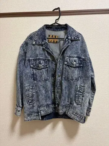 PAGEBOY BIG 케미컬 G 데님 자켓 그레이