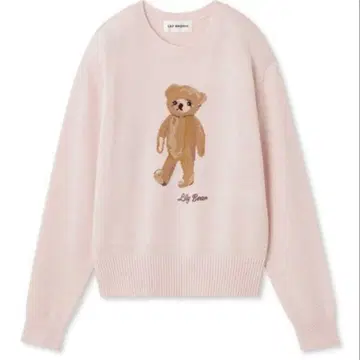 lily brown Lily Bear 니트 풀오버 pink