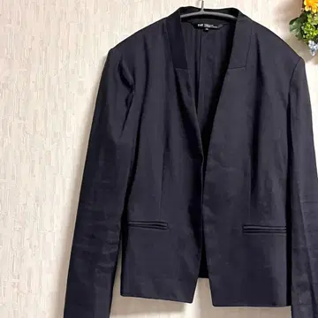 23구 노카라 자켓 네이비 40 이탈리아제 온워드 카시야마 마 혼방