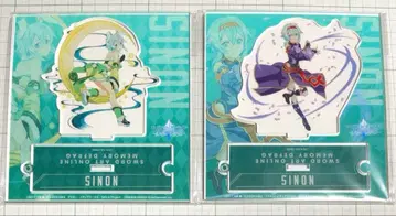 소드 아트 온라인 시논 아크릴 피규어 아크릴 스탠드 2개 세트