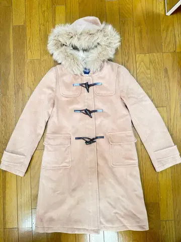 카멜 더플 코트 퍼 포함