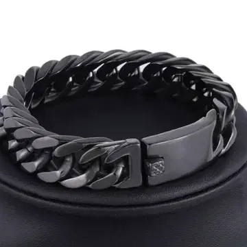 [ N012 ] 팔찌 남성용 여성용 블랙 블랙 액세서리 팔찌