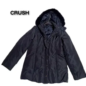 CRUSH 블랙 다운 자켓 다운&페더 코트