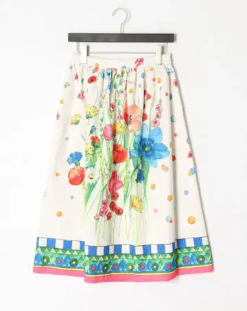 새상품 blugirl 이탈리아제 꽃무늬 플레어 스커트