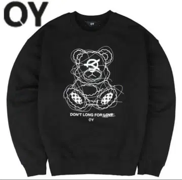 OY 맨투맨 블랙 곰