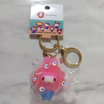마이멜로디 산리오 미야쿠미야쿠 클리어 컬러 마스코트 키링