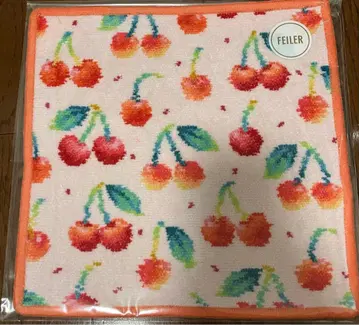 [ 미사용 새상품 ] 페이러 손수건 체리 도트 WEB 한정 컬러 완성품