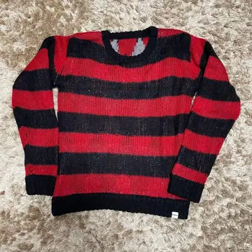 X-LARGE 리버서블 모헤어 스웨터 보더 x 아가일