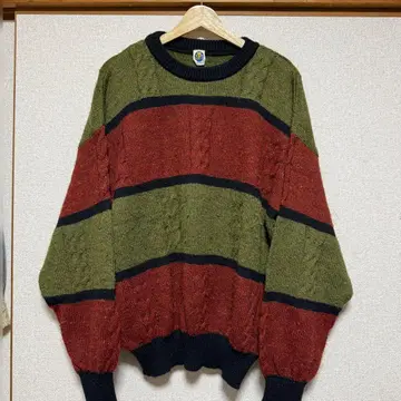 멀티 컬러 보더 니트