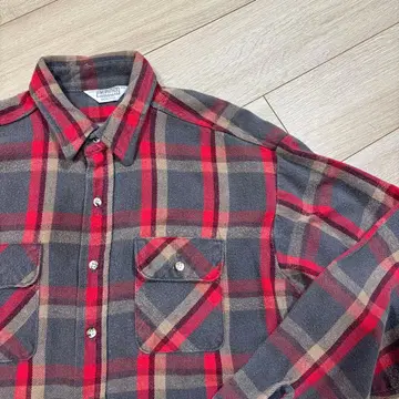 파이브 브라더 80s 체크 셔츠