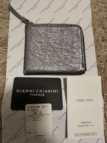 지아니 키아리니 지갑 미니 지갑 L자형 지퍼 코인 케이스