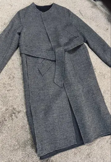 새상품급 ICB 코트 깅엄 체크