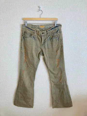 g.o.a 데미지 플레어 데님 goa