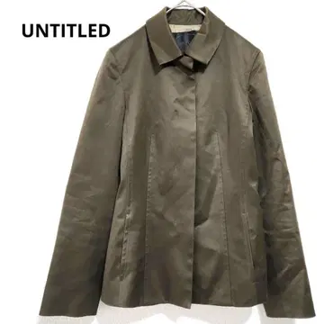언타이틀 스텐카라 코트 숏 기장 카키색 S