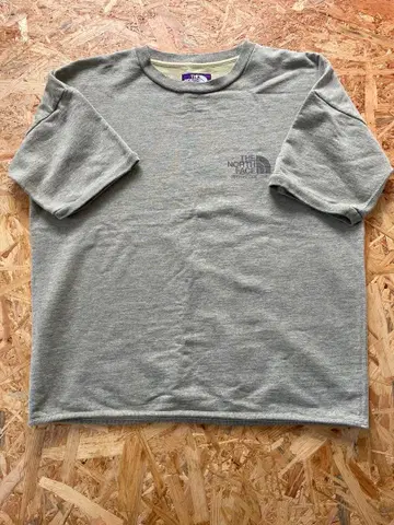 THE NORTH FACE purple label 반팔 맨투맨 그레이