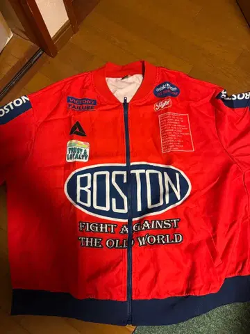 BOSTON 바시티 자켓 3XL 빨간색