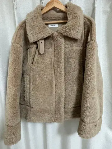 snidel 스나이델 에코 퍼 블루종 베이지 브라운