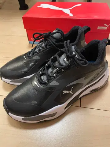 PUMA 스포츠 골프화 블랙/화이트