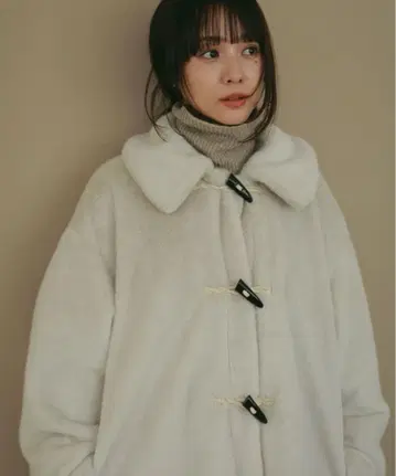 N WITH. 에누위즈 퍼 더플 코트 클리닝 완료