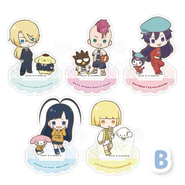 블리치 산리오 콜라보 아크릴 스탠드 릴토토 지젤 하쉬발트 버즈비