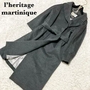 컨디션 최상 릴리타주 마르티니크 롱 체스터 코트 벨트 사이즈 1