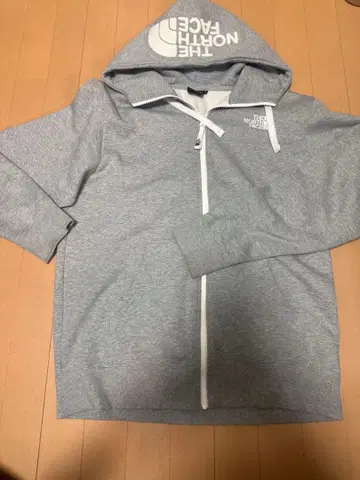 THE NORTH FACE 그레이 후드 부착 후드티 L