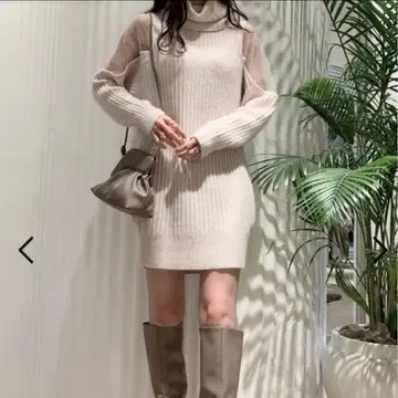 snidel 터틀넥 니트 원피스