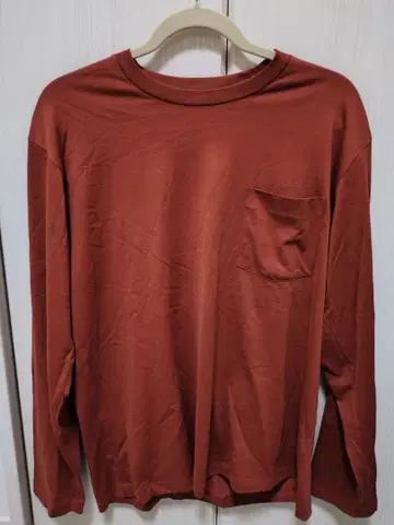 handvaerk 오렌지 긴팔 티셔츠