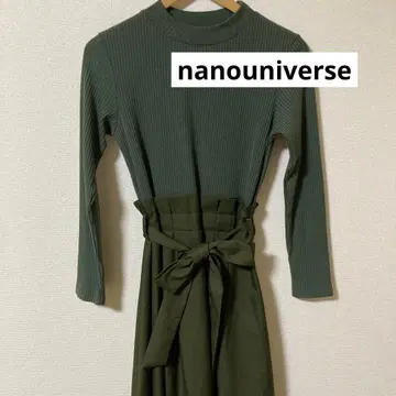 나노 유니버스 니트 원피스 그린