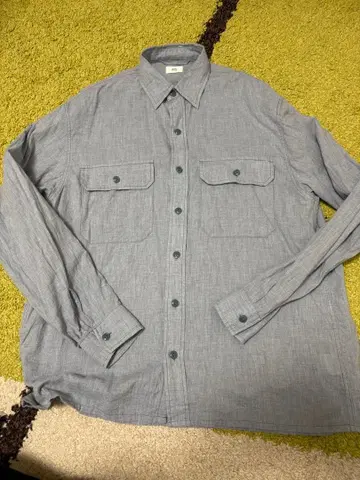 RHC 라이트 블루 포켓 부착 셔츠