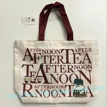 애프터눈 티 스누피 슬릿 포켓 로고 백