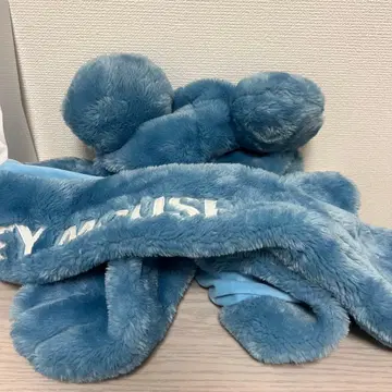 미키 귀 달린 플리스 캡 파랑 장갑 포함