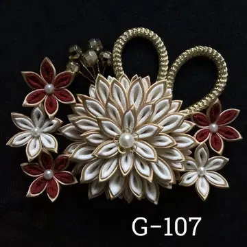 츠마미자이쿠 머리 장식 결혼식 성인식 졸업식 사전 촬영