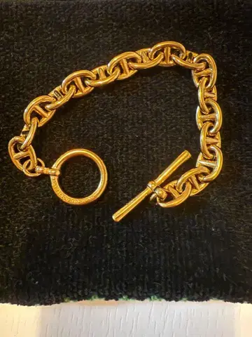 골드톤 체인 팔찌