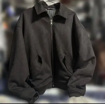 ZARA 스웨이드 퀼팅 봄버 자켓