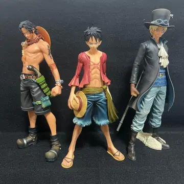 원피스 MASTER STARS PIECE 피규어 루피&에이스&사보