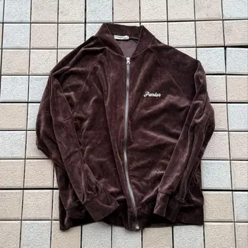 브라운 벨벳 집업 자켓 벨로아