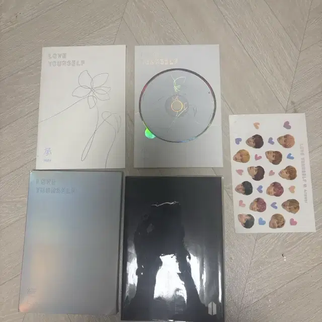 방탄소년단 앨범,공책,CD,스티커