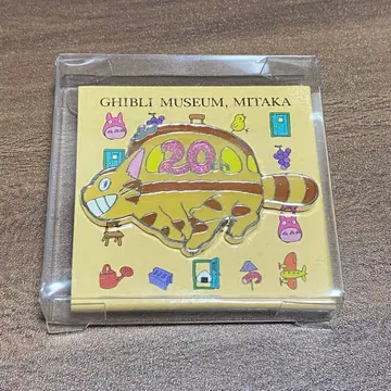 [ 미사용 새상품 ] 지브리 미술관 고양이 버스 20주년 핀 배지