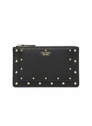 케이트 스페이드 블랙 스터드 파우치