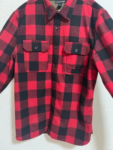 BANANA REPUBLIC 체크 셔츠 레드