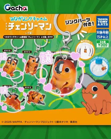 츠나구링 참 체인소 맨 레제 편 포치타 가챠 A, B, D 세트